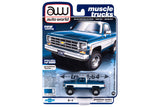 1978 Chevrolet K10 Silverado Fleetside (Bright Blue Iridescent with White Sides & Roof)