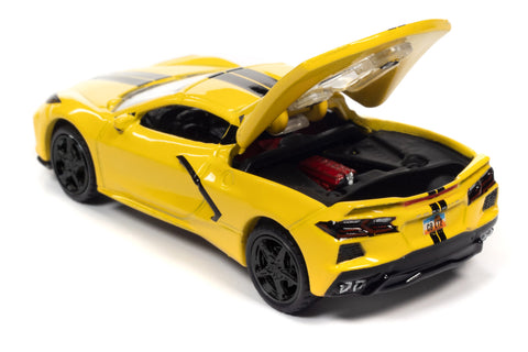 PICS] 2020 Corvette Stingray Coupe in Accelerate Yellow with Black Stripes  - Corvette: Sales, News & Lifestyle