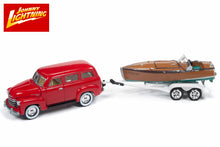 1950 Chevrolet Suburban with Vintage Speedster Wood Boat