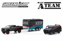 The A-Team - 2015 Chevy Silverado / 1983 GMC Vandura with Bullet Holes / Enclosed Car Hauler
