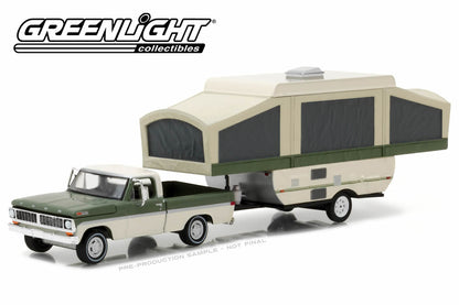 1970 Ford F-100 with Pop-Up Camper Trailer