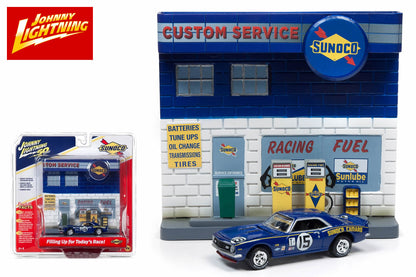 Sunoco Exterior Service Station Façade / 1967 Chevy Camaro
