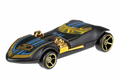2018 Set of 6 - Hot Wheels Black & Gold (50th Anniversary)