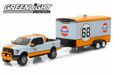 2015 Ford F-150 Gulf Oil #68 and Gulf Oil Enclosed Car Hauler