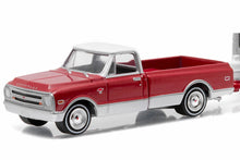 1968 Chevy C-10 and Airstream 16’ Bambi Sport with Curtains Drawn