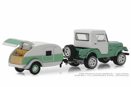 1972 Jeep CJ-5 Half-Cab and Teardrop Trailer