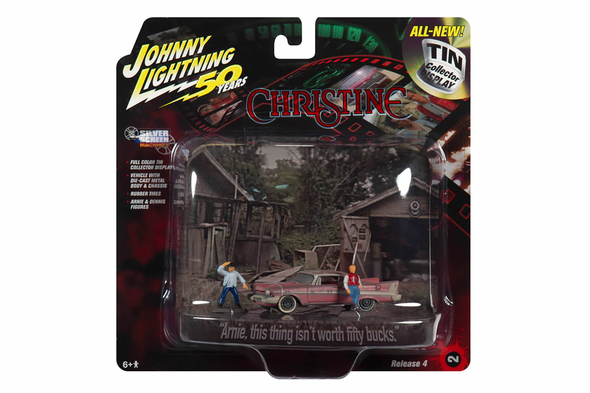 1958 Plymouth Fury (Junked Version) Diorama with Arnie and Dennis Figures / Christine