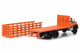 2017 International WorkStar Platform Stake Truck - Orange
