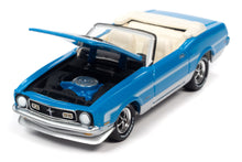 1972 Ford Mustang Convertible (Grabber Blue, Silver Stripes)