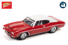 1972 Pontiac GTO (Cardinal Red with Flat White Roof and White Side Stripes)