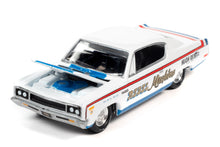 1970 AMC Rebel Machine (loss White w/Blue Lower/Red, White and Blue Stripes on Rear/Blue Stripes on Hood - REBEL MACHINE Graphics on Side)
