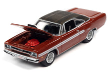 1970 Plymouth GTX (Burnt Orange with Gator Grain Chocolate Brown Roof White Dual Side Stripes)