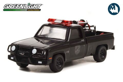 1982 Chevrolet K20 Scottsdale - Black Bandit Fire Department with Fire Equipment, Hose and Tank