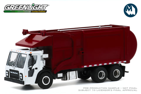 2019 Mack LR Refuse Truck - White and Red