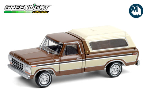 1979 Ford F-150 with Camper Shell - Dark Brown Metallic and Creme