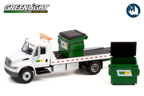 2013 International Durastar Flatbed / Waste Management with Commercial Dumpsters