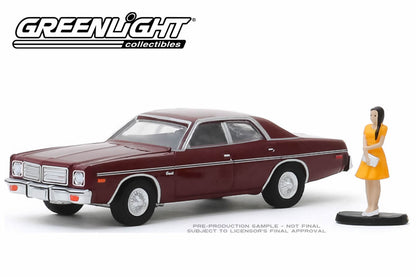 1976 Dodge Coronet with Woman in Dress