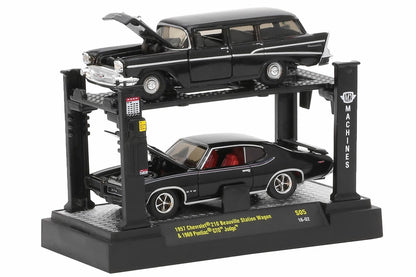 1957 Chevrolet 210 Beauville Station Wagon / 1969 Pontiac GTO Judge (Black Release)