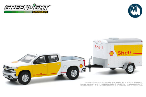 2019 Chevrolet Silverado Shell Oil and Small Shell Oil Cargo Trailer