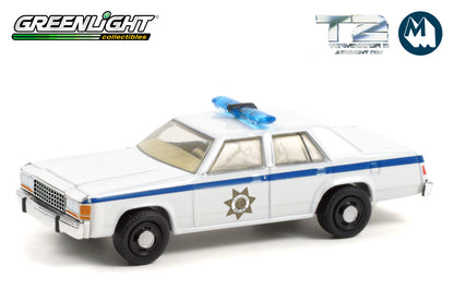 Police - 1980-91 Ford LTD Crown Victoria With Light Bar And Push Bar In White Hobby Exclusive 164 Greenlight 43007 B - Foto 11