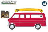 1969 Ford Club Wagon with Canoe on Roof "Care Will Prevent 9 Out Of 10 Forest Fires!"