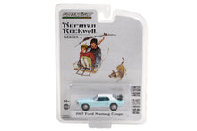 1967 Ford Mustang Coupe with Trunk Ski Rack and Skis