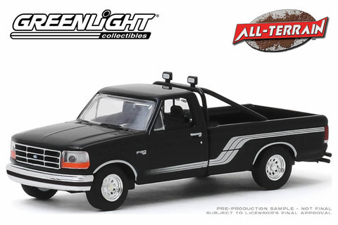 1992 Ford F-150 4x4 - Raven Black with Silver Stripes