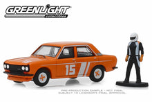 1970 Datsun 510 4-Door Sedan with Race Car Driver