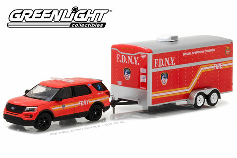 2016 Ford Explorer Official Fire Department City of New York (FDNY) with FDNY Special Operations Command Trailer
