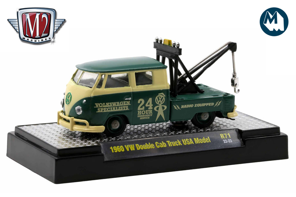 Voiture Miniature VW Coccinelle Fourgon Livraison Double Cabine 1960 - échelle 1/64, Diecast, Avec étui, Neuf