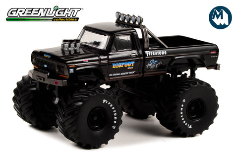 [Damaged] Bigfoot #1 - 1974 Ford F-250 Monster Truck with 66-Inch Tires - Black Bandit Edition