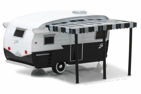 Shasta Airflyte - Black and White with Awning