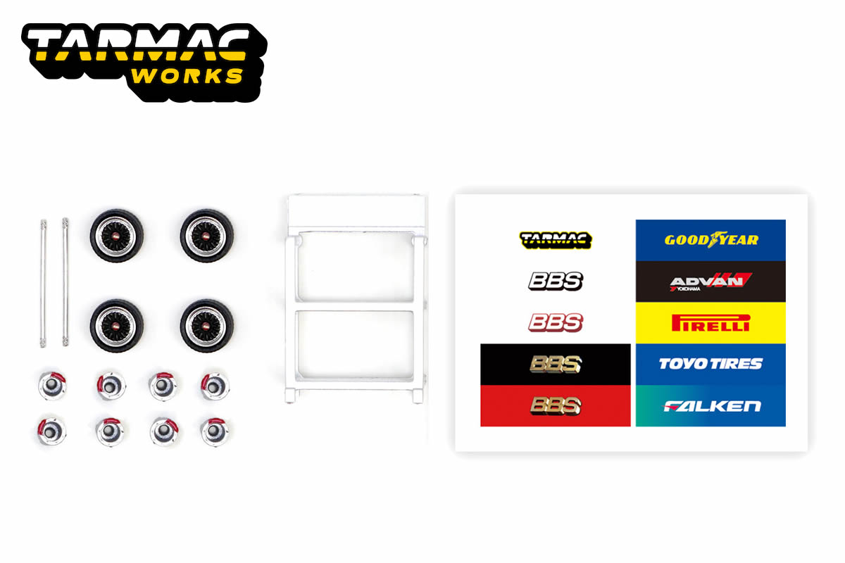 Tarmac Works - 1/64 BBS LM Forged Matt Black Polish