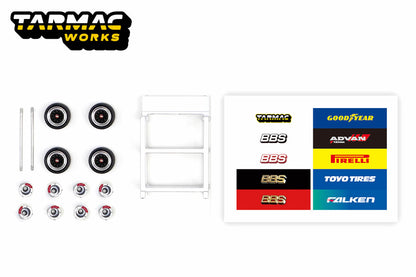Tarmac Works - 1/64 BBS LM Forged Matt Black Polish