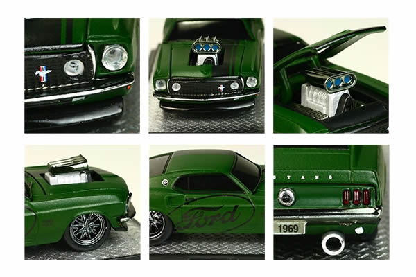 Modellino in miniatura Ford Mustang 1970 1/18 Ertl 1970 grabber giallo Modellino in miniatura Ford Mustang 1970 1/18 Ertl 1970 grabber giallo