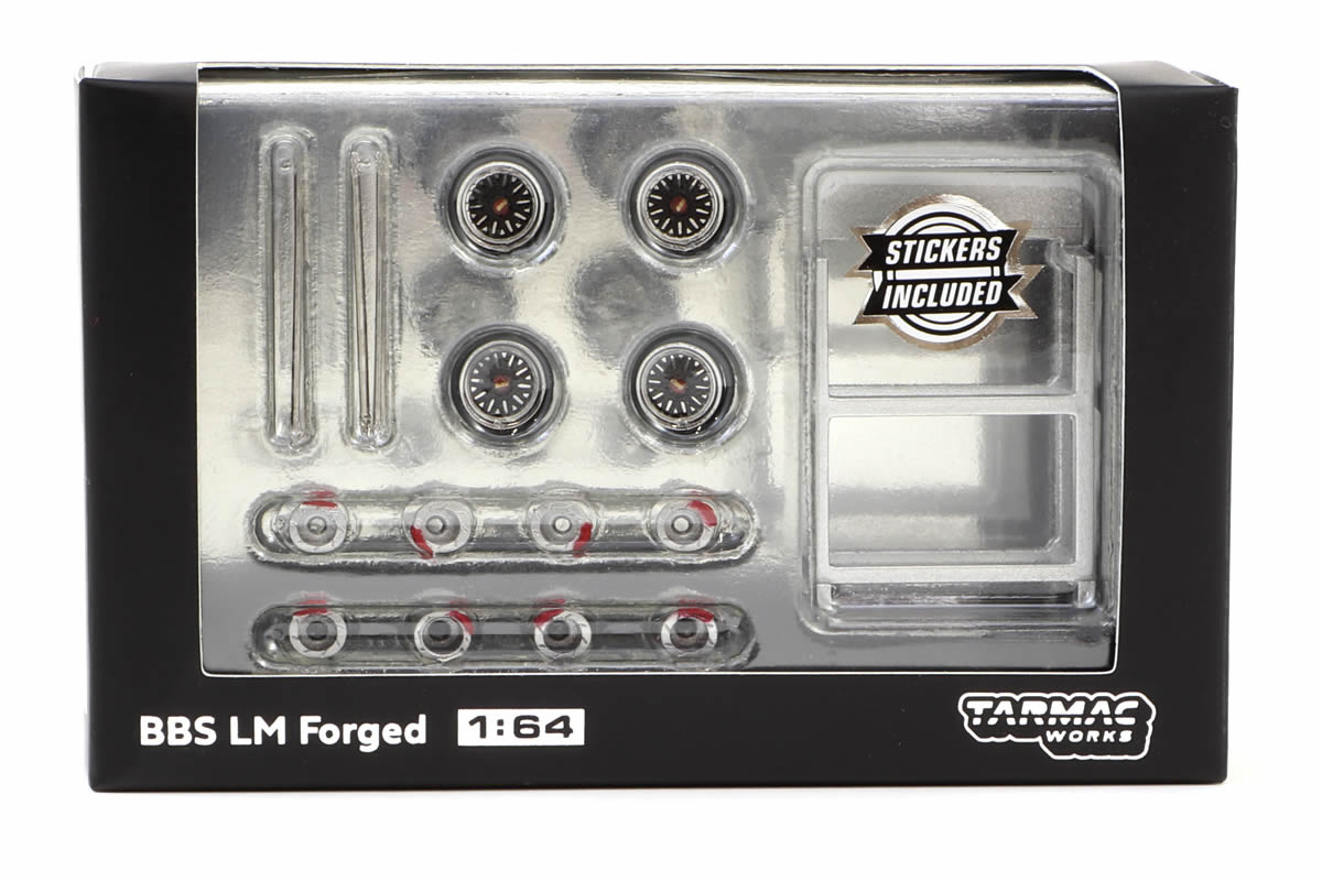 Tarmac Works - 1/64 BBS LM Forged Matt Black Polish