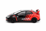 Honda Civic Type R FK2 Advan Livery with Racing Wheels