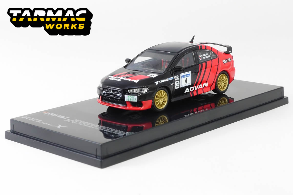 Tarmac Works / HOBBY64 / Mitsubishi Evo X Rally (Advan Livery) – Modelmatic