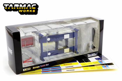 Tarmac Works - 1/64 Garage Tools Set (Blue)