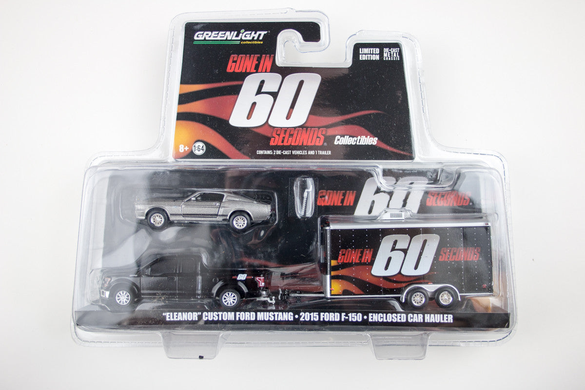 Custom Ford Mustang "Eleanor" / 2015 Ford F-150 / Enclosed Car Hauler (Gone in 60 seconds)