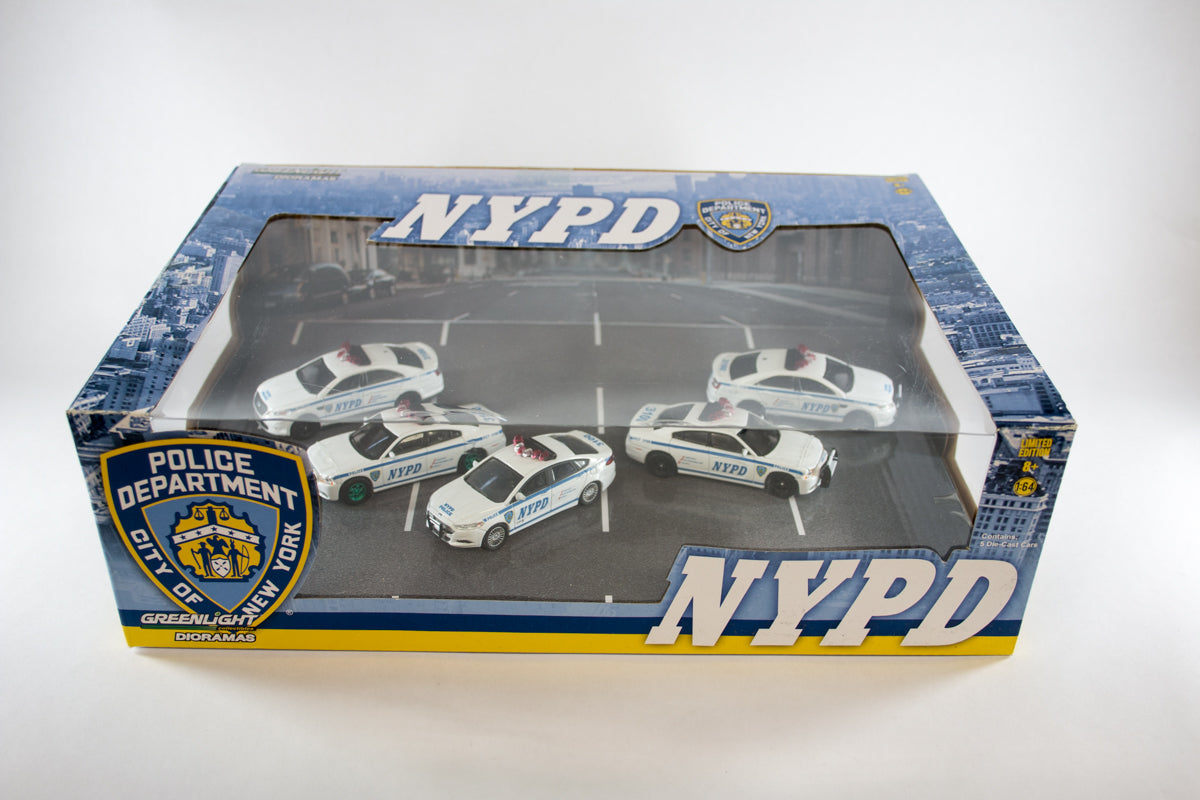 [Green Machine] 5 Car NYPD Diorama