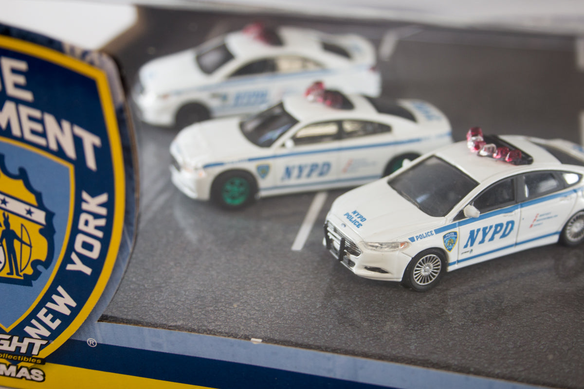 [Green Machine] 5 Car NYPD Diorama