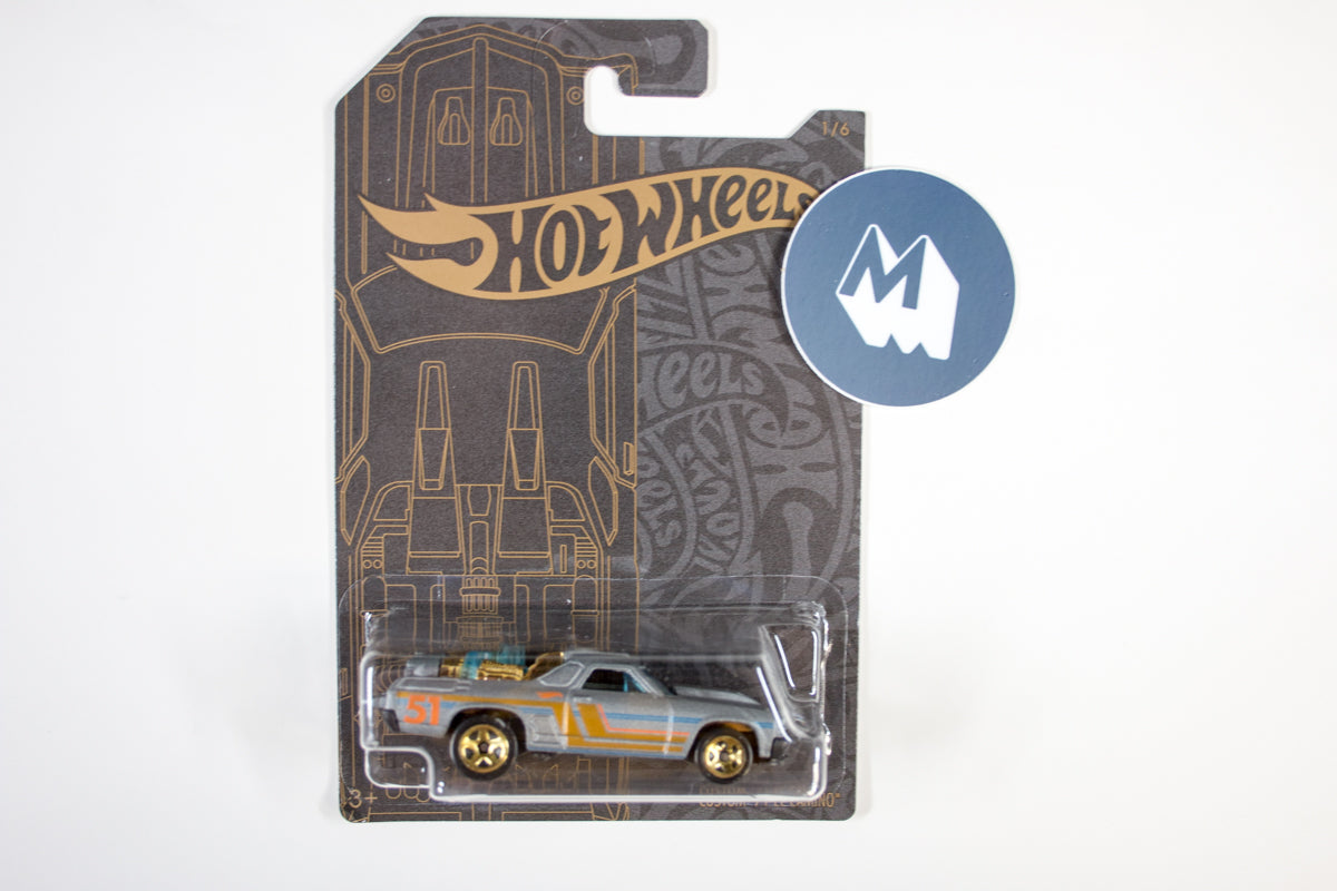 2019 Set of 6 - Hot Wheels Satin & Chrome