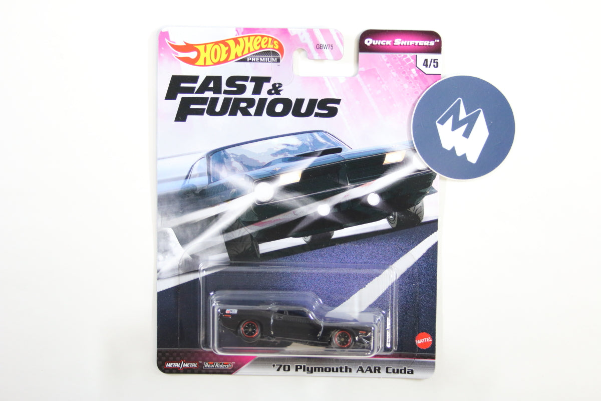 Hot Wheels Fast & Furious Premium 2020 Mix 4 Quick Shifters / #4 - '70 Plymouth AAR Cuda (Fast & Furious 6)