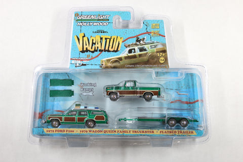 [Green Machine] National Lampoon's Vacation (1983) - 1972 Ford F-100 / 1979 Family Truckster "Wagon Queen" / Flatbed Trailer