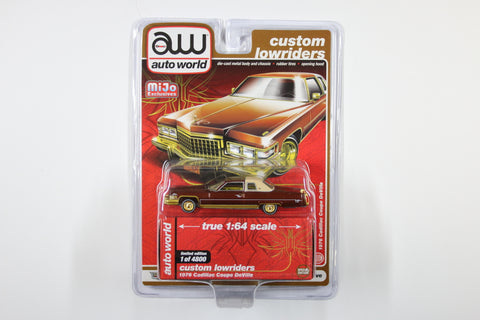 1976 Cadillac Coupe DeVille - Custom Lowriders (Red & Gold)