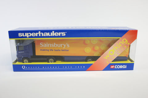 Corgi (TY86616): Scania Curtainsider / Sainsburys - making life taste better