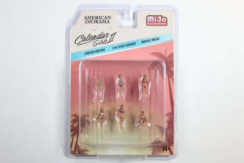 1:64 American Diorama Calendar Girls 2 Set (AD-38409)