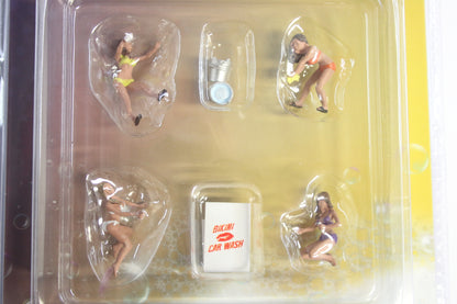 1:64 American Diorama Bikini Car Wash Girls Set (AD-76465)