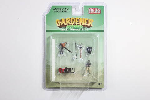1:64 American Diorama Gardener Set (AD-76474)
